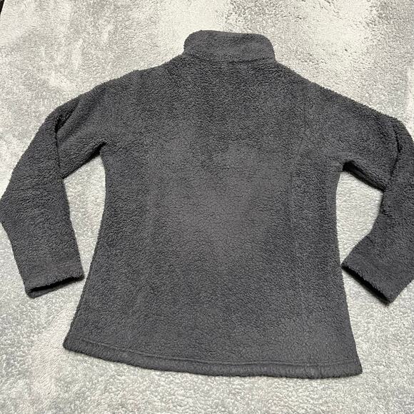 Patagonia Fleece Womens Large Gray Los Gatos Fleece 1/4 Zip Pullover *wearing - Picture 4 of 9